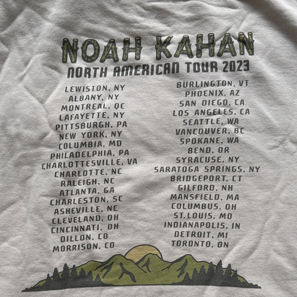 Beige Noah Kahan 'Stick Season' Graphic Pullover Hoodie - Picture 4 of 4